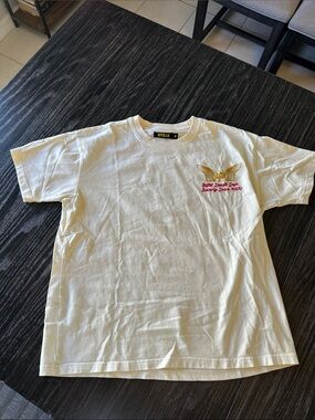 GFTD LA Butter Yellow Flying Brain T-Shirt, Medium